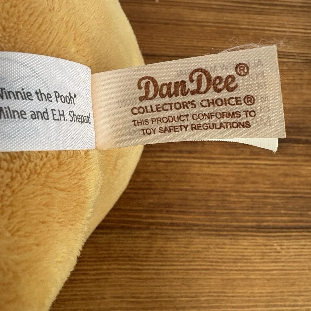 Vintage Disney Dandee Winnie The Pooh Easter Plush Bear Red Shirt Eggs